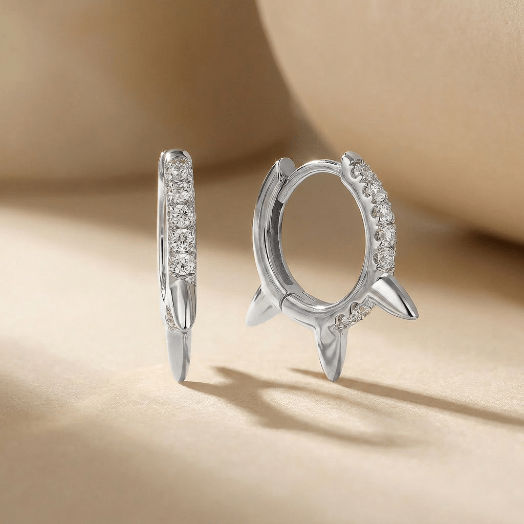 Boucles d'oreilles Sid - Argent 925, Oxyde de zirconium