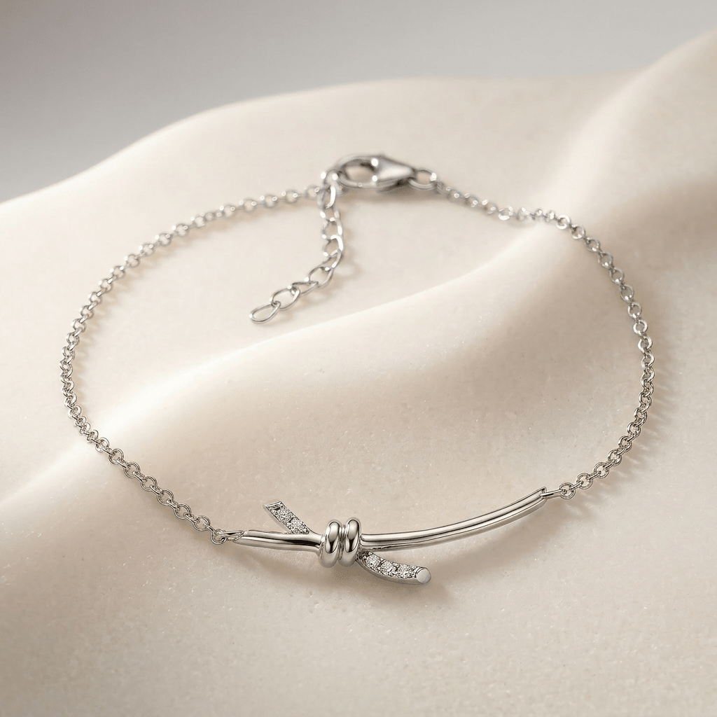 Bracelet Knot - Argent 925, Oxyde de zirconium