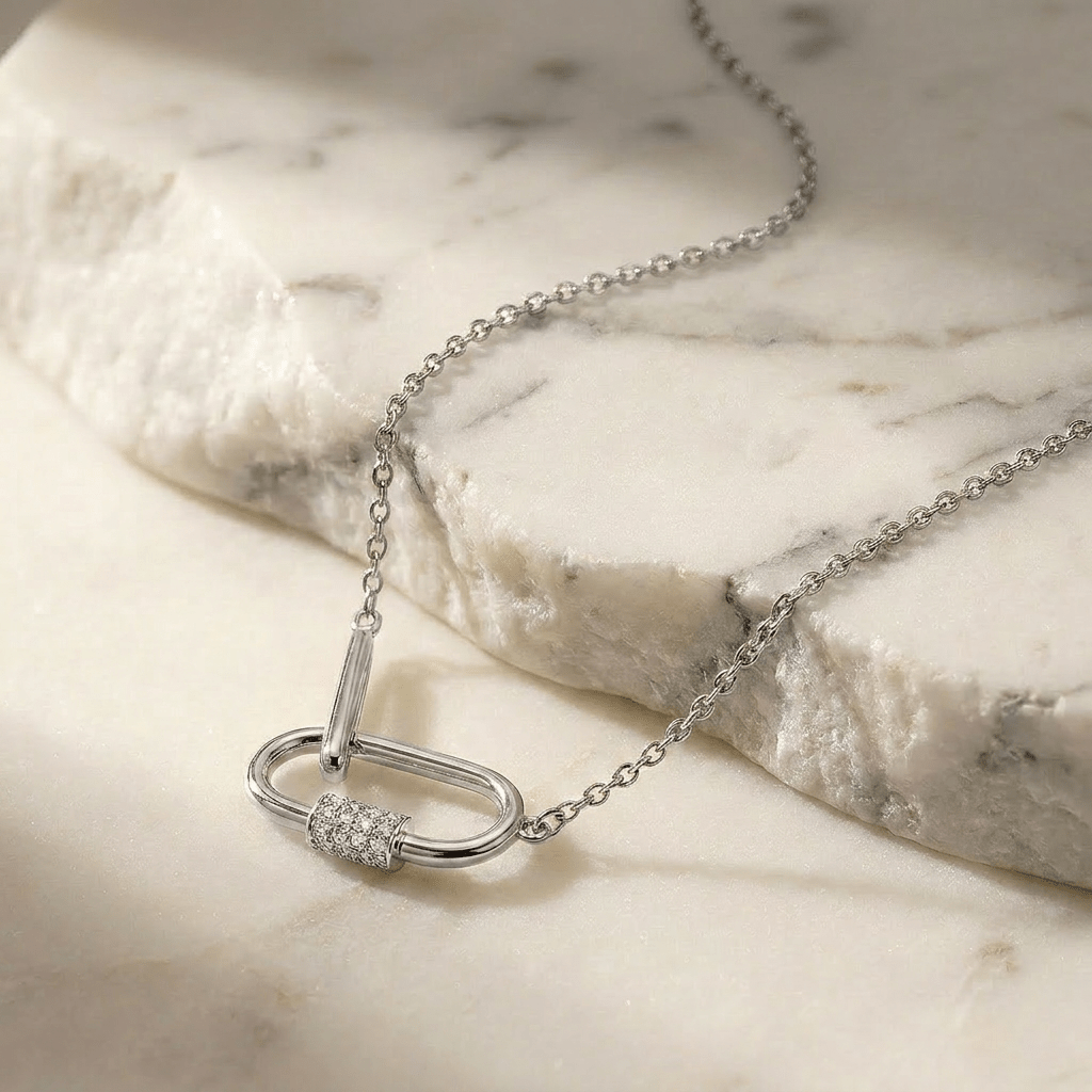 Collier Hold On - Argent 925, Oxyde de zirconium